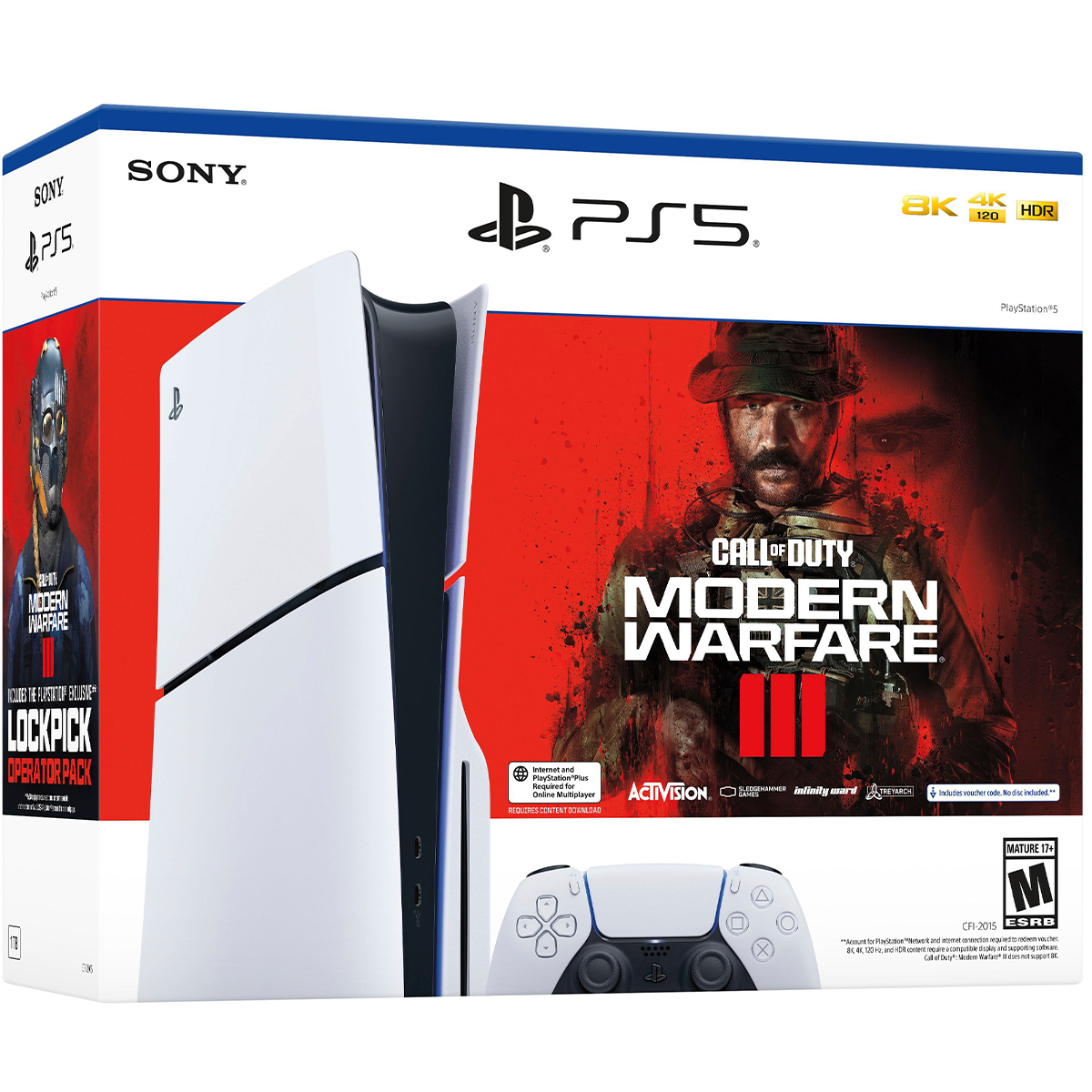 Игровая консоль Sony PlayStation 5 Slim Blu-Ray 1TB - Call of Duty Modern  Warfare III Bundle