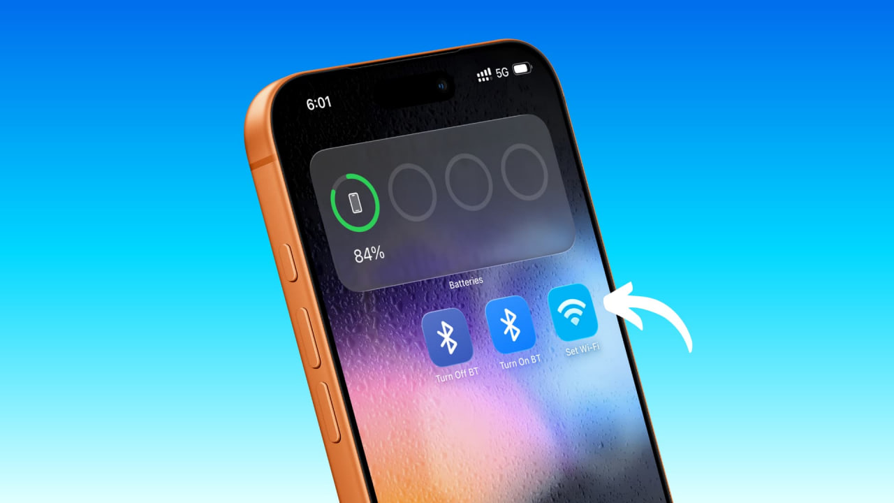 Як додати кнопки Wi-Fi та Bluetooth на головний екран iPhone