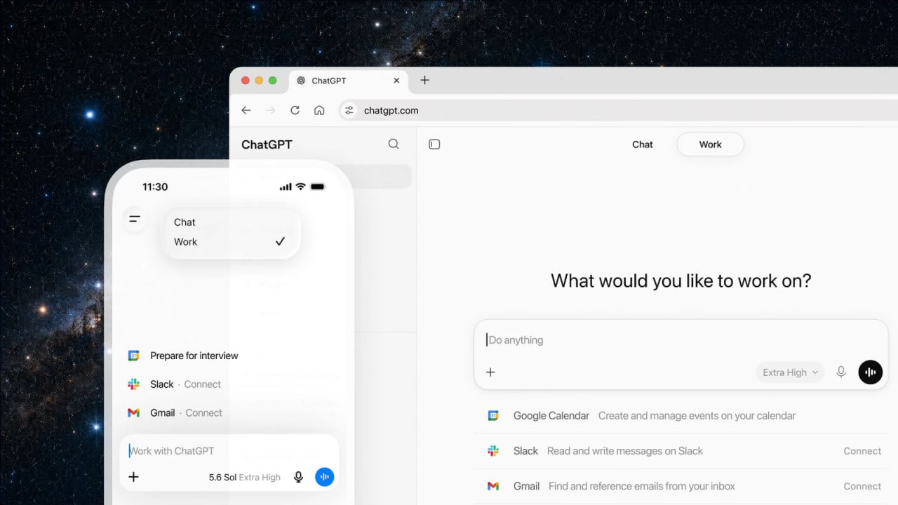 OpenAI представила ChatGPT Work: новий AI-агент для роботи з комп’ютером, файлами та інтернетом